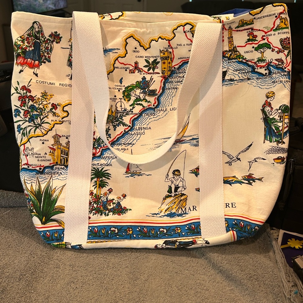 Handmade Print Tote Bag